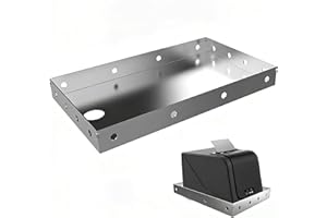 DOLEMODUO 304 Stainless Steel Printers Tray，10.2 x 6.5 Inch Heavy Duty Printer Shelf for POS KDS, Wall & Shelf Mountable Prin