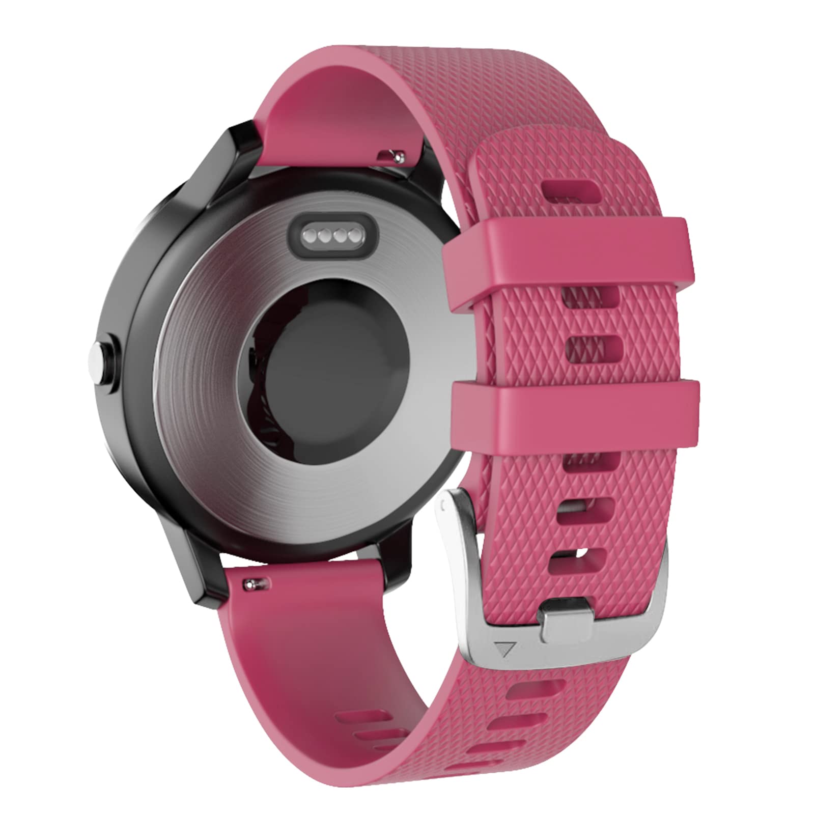 Watch Strap for Garmin Vívoactive 3,20mm Wristband Compatible with Garmin Venu/Venu sq/Vívomove 3/Forerunner 245/645 Music (L, Rose Pink) — image 1