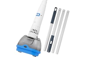 AQUAFYSH Rechargeable Hot Tub Vacuum Cleaner for Spa - Magnetic Drive System, Ultra Fine Mesh Filter for Small Particle, Spot Cleaning for Above-Ground Inground Pools, 70 Mins (Blue)