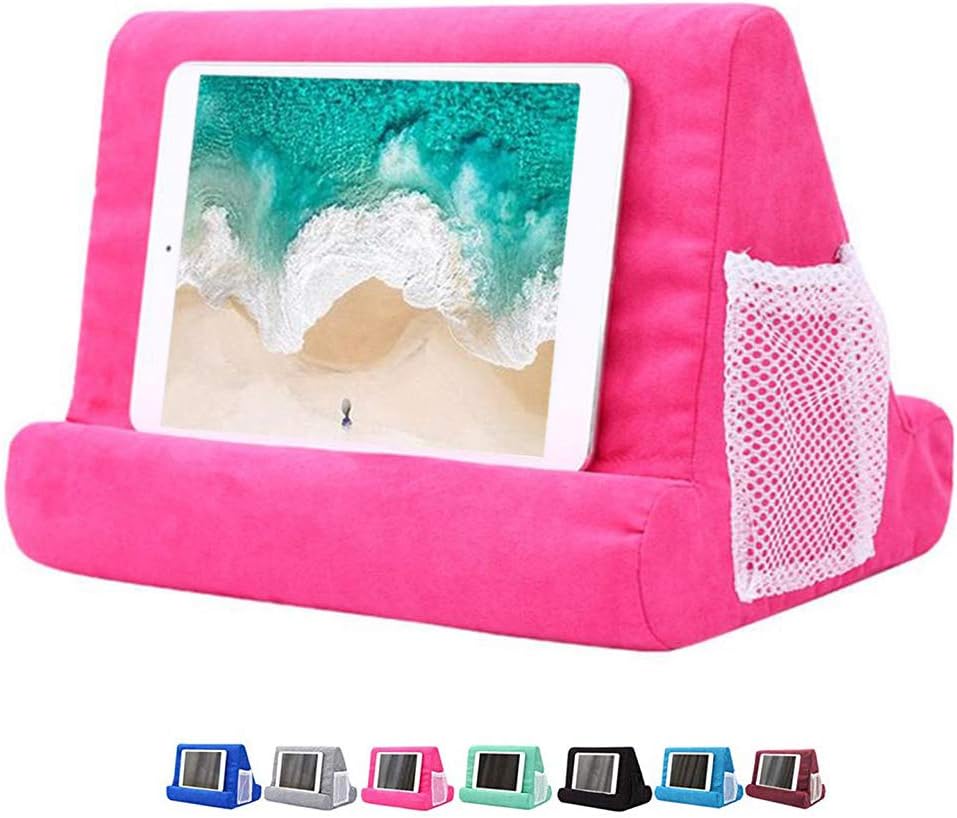 FW ZONE Tablet Pillow Holder Pad Stand Foam Book Rest Reading Stand (Pink)