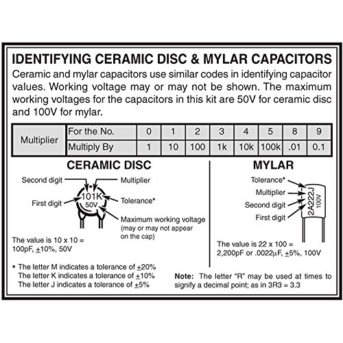 Elenco  100 Capacitor Component Kit - CAPK-100