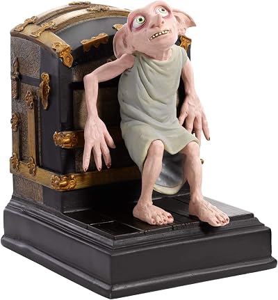 The Noble Collection Dobby Bookend 7.5in Hand-painted House Elf