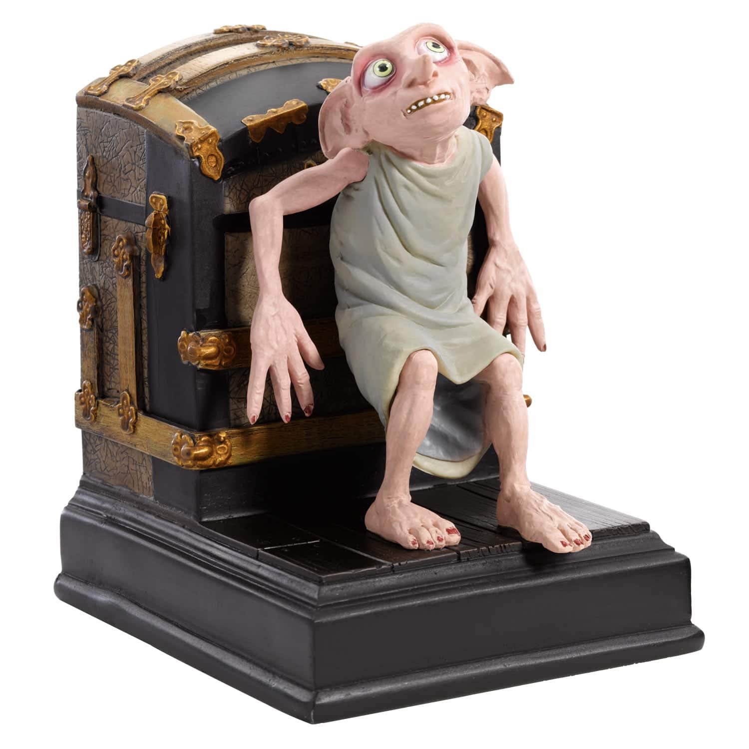 The Noble Collection Harry Potter Dobby Bookend - 7.5in (19cm) Hand-painted House Elf Bookend Sculpture - Harry Potter Film Set Movie Props Gifts