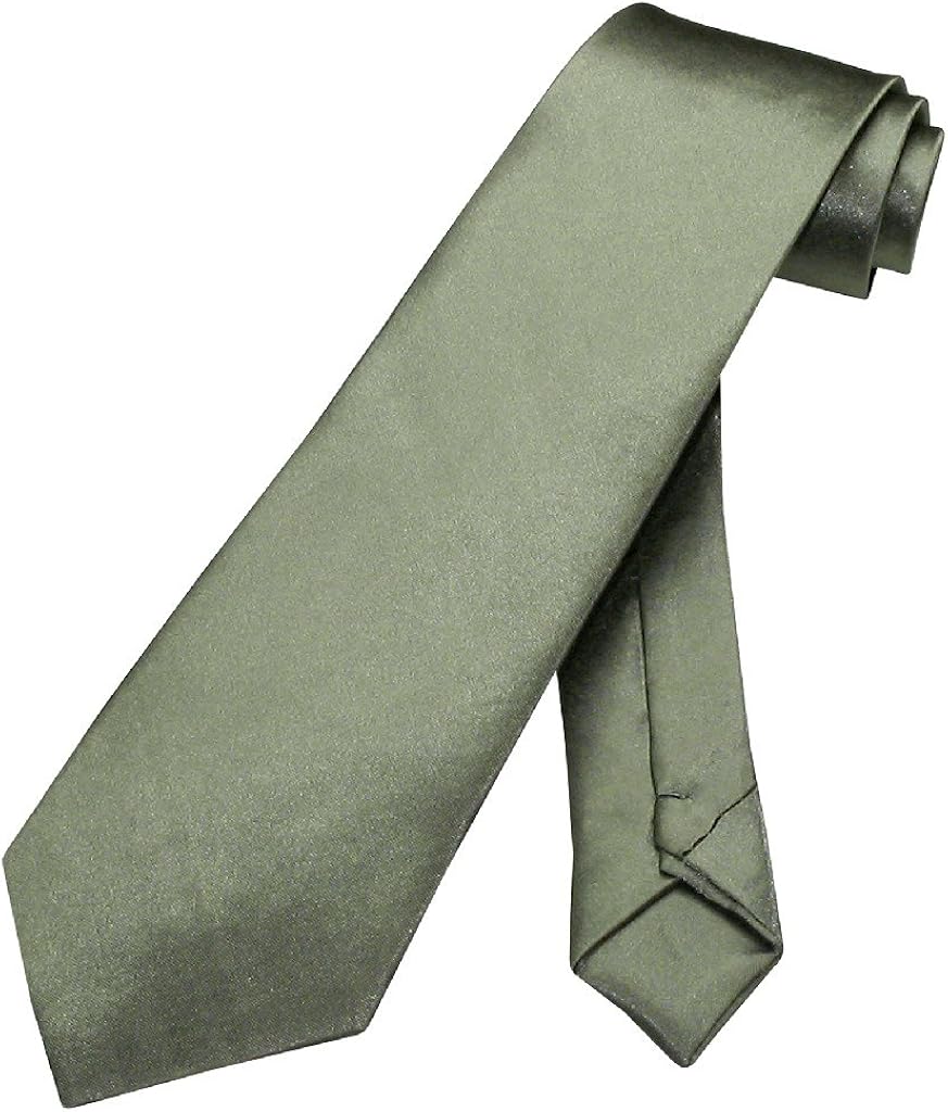 olive green neck tie
