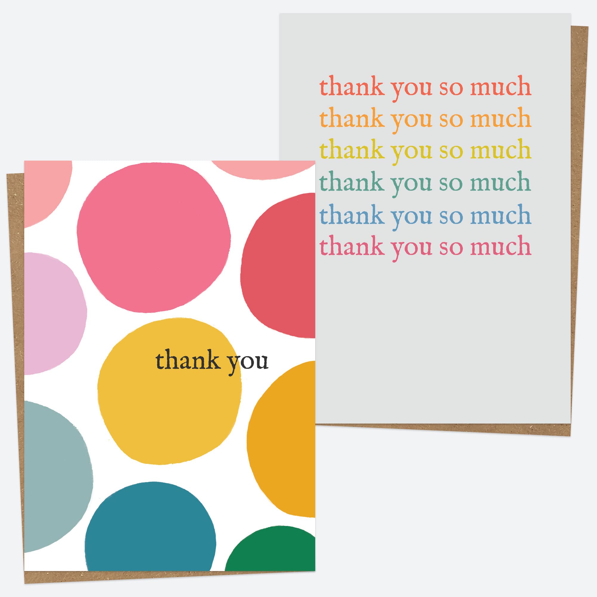 Thank You Open Out Cards - Spot On - Pack of 10. Thank You Cards Multipack, Pack of Thank You Cards, Kids Stationery Sets, Kids Thank You Cards (27 0021)