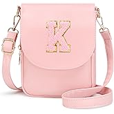 Cozystep Initial Crossbody Bags Toddler Purse for Girls PU Leather Cross Body Bag Handbag Personalized Preppy Teen Girl Gifts