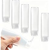 Hennigers Travel Size Bottles 1oz Squeeze Bottles With Flip Cap Leak Proof BPA Free Refillable Tubes Travel 6 Pack