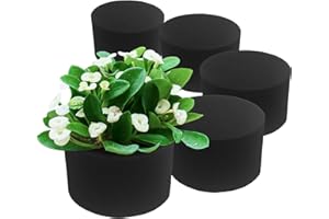XCEL Floral Foam Blocks - Reusable, Weather Resistant Craft Foam Fresh & Artificial Flower Arrangements, Faux Florist Foam Planters Florist Supplies (Black 5" Round x 3" Thick - 6 Pack)