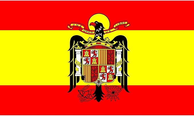 Gran Bandera de España Franco150 x 90 cm Satén Durobol Flag ...