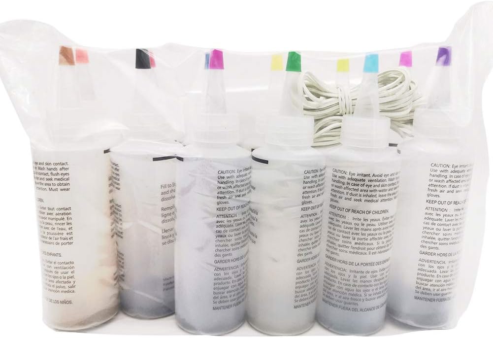 Tie Dye Kit, 18pcs/12pcs/5pcs One Step Tie Dye Kit, Colorful Shirt Fabric Dye, Fabric Textile Paints, with Gloves, for Kids and Adults Fashion DIY Craft (12pcs)