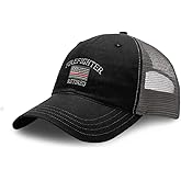 Richardson Soft Mesh Cap Hat Embroidered Firefighter Fireman Retired Embroidery Cotton