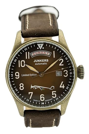 Junkers Automatik Herren Flieger Uhr Limited Edition Olympische Spiele Berlin 1936 5155-5 - Made in Germany