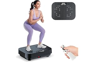TODO Vibration Plate Exercise Machine Whole Body Vibration Machine with Remote Control for Pain Relief, Lymphatic Drainage, Weight Loss