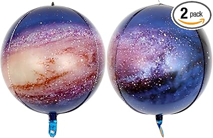 Eanjia Galaxy Print Foil Balloons 4D 