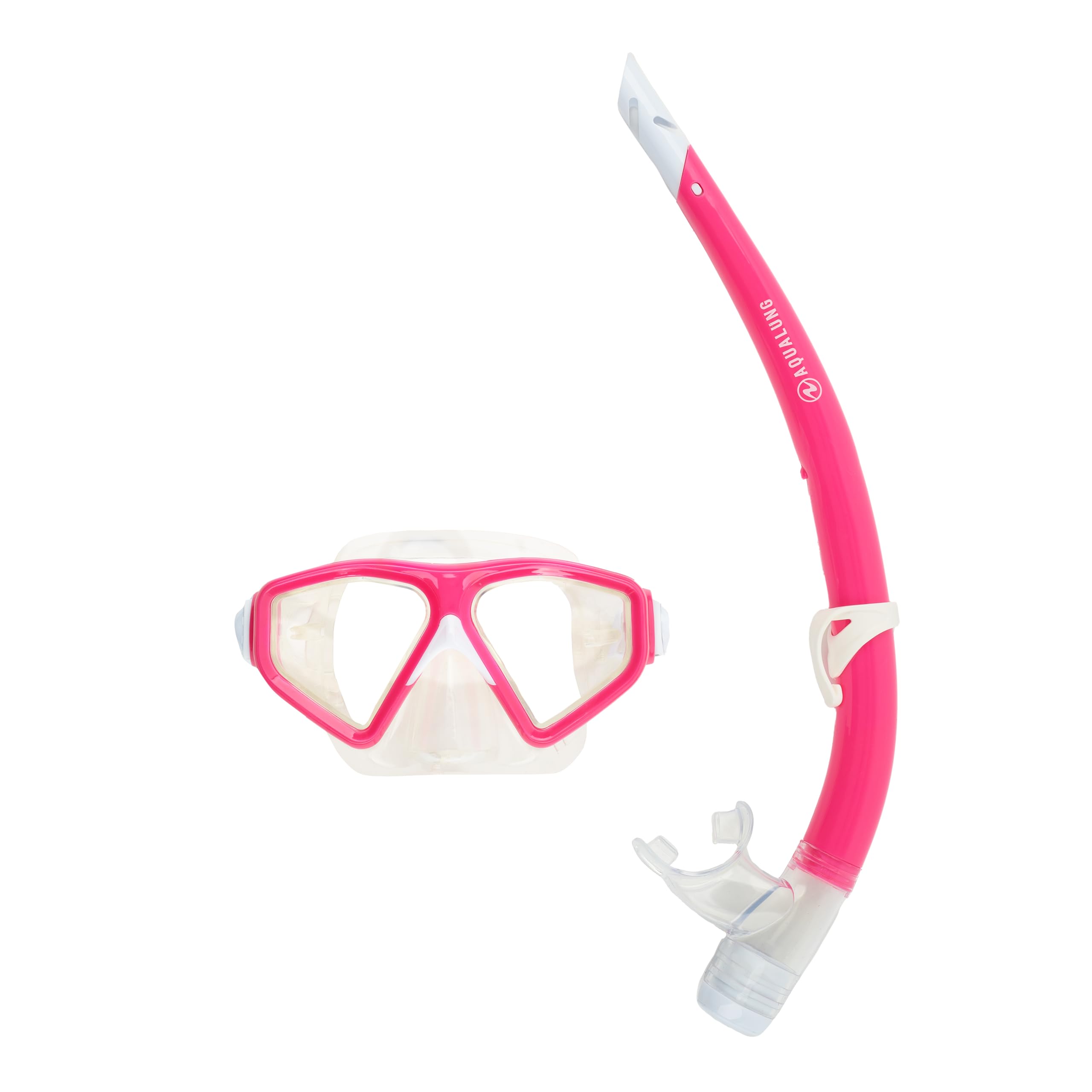 Aqualung Combo Saturn - Mask + Snorkel for adult men and women with 180° vision, UV protection, anti-fog and anti-leak lenses