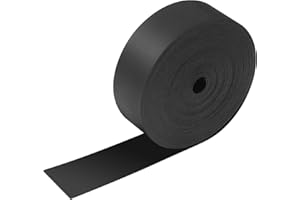 Sacubee 1 Inch Heat Shrink Tape Electrical Roll Black Shrink Wrap Tape Electrical Heat Shrinkable Tubing Activates Upon Heating Melts and Seals