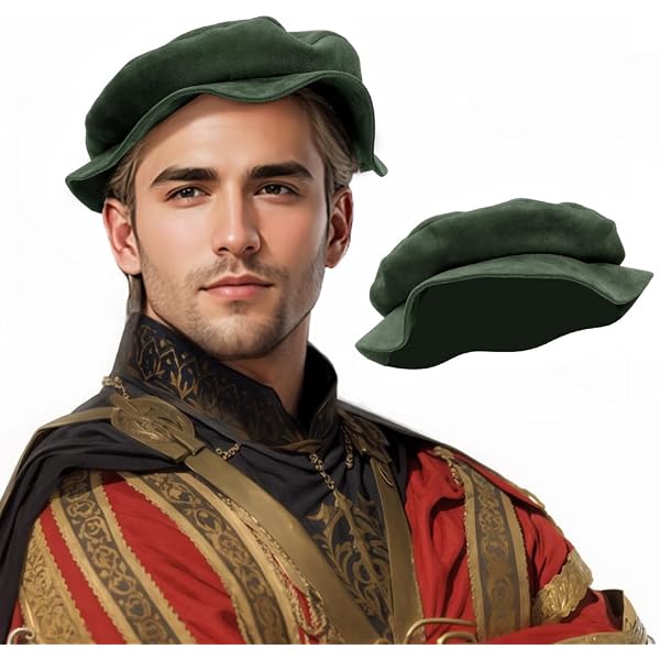 PROCOS Medieval Beret Hat Renaissance Painter Cap Classic  display picture 1
