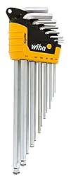 Wiha 66991 MagicRing Ball End Hex Key Set, Long