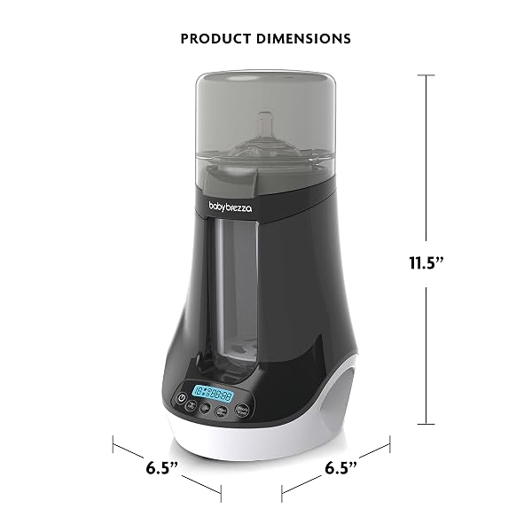 BABY BREZZA FAST BABY BOTTLE WARMER – BABY MILK WARMER + BREASTMILK WARMER DEFROSTER – 2 UNIQUE TEMPERATURES FOR BREASTMILK + FORMULA – UNIVERSAL FIT FOR ALL BOTTLES, STORAGE BAGS + FOOD JARS