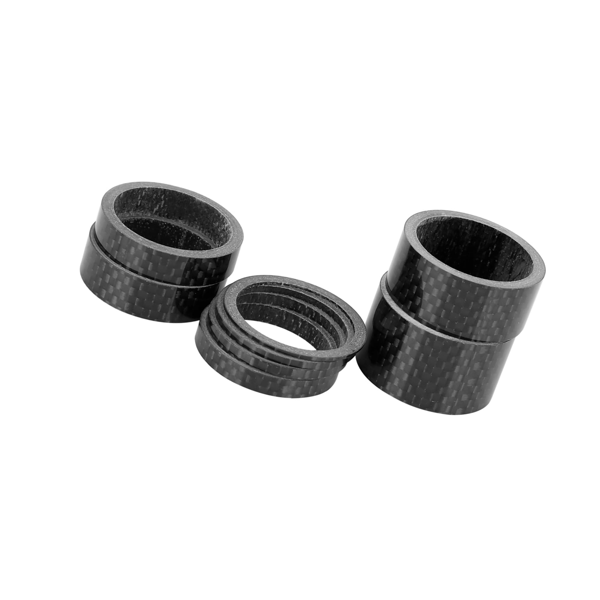 Motoforti 8pcs Bike Headset Spacer Fit 1 1/8 Inch Stem 1 2 3 5 8 10 15 20mm Long-lasting