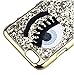 iPhone 6 Case,Inspirationc Eyelash Bling Bling Hard Case Cover for Apple iPhone 6 4.7 Inch--Gold