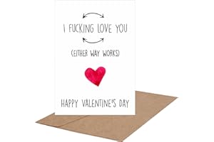 CJ&M Funny Valentines Card Present for Boyfriend or Husband,Valentines Day Cards for Her Him