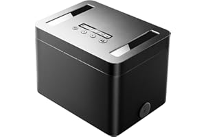 Vaydeer Metal Timed Lock Box with Timer, Time Locking Container with Child Lock, USB C Charger, Audio Prompt, Self-Discipline Time Safe Locker up to 365 Days for Phone,iPad Mini,Cigarette,Medication