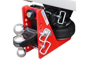 SHOCKER HITCH Shocker HD 20K Air Hitch with Chrome Combo 2" & 2-5/16" Balls, Fits 2-1/2" Hitch - 20,000 lbs