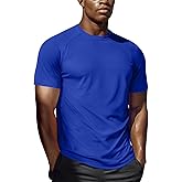 Zengjo Workout Shirts for Men Quick Dry, Moisture Wicking Athletic T-Shirts for Gym Running Sports Exercise