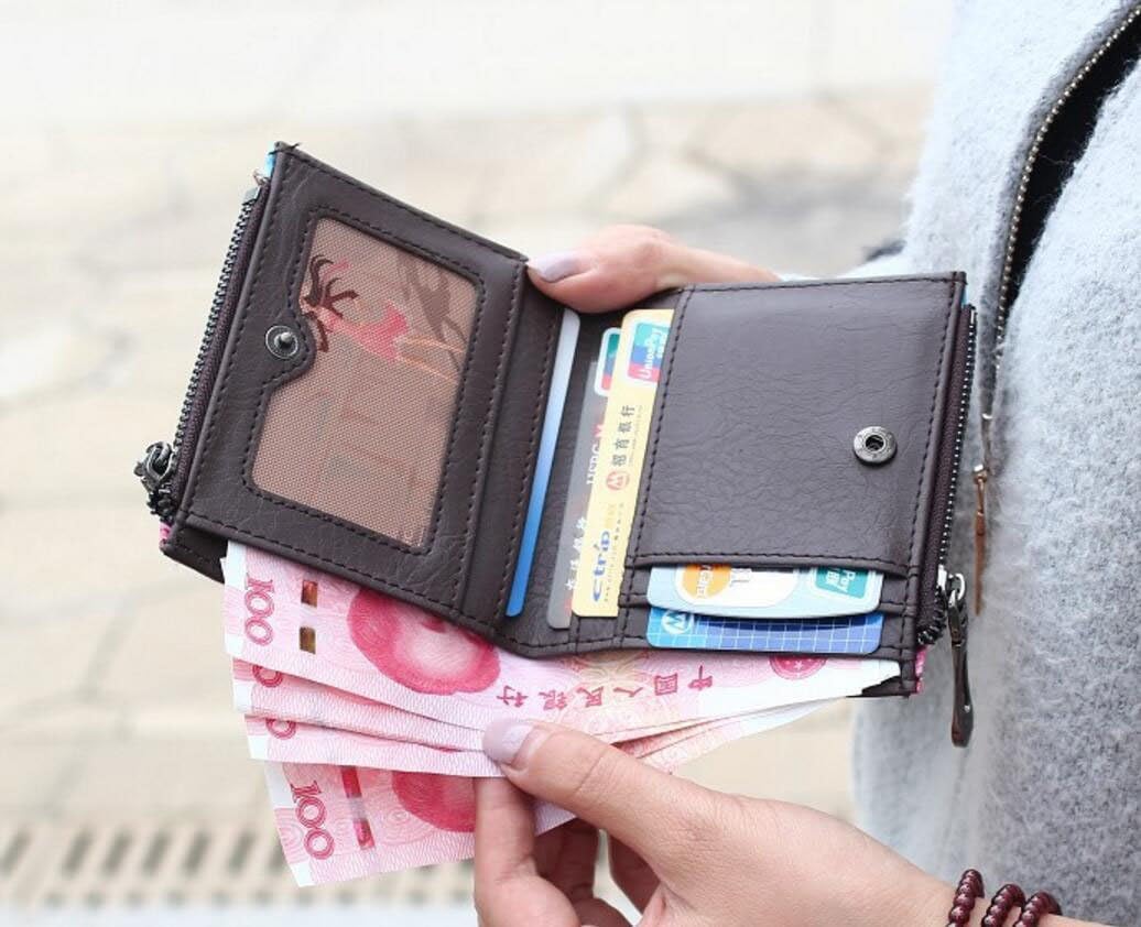 Diyafas Cartoon Cute Zipper Women Short Wallet Ladies Small Coin Purse Bag Card Holder, White - Image 5