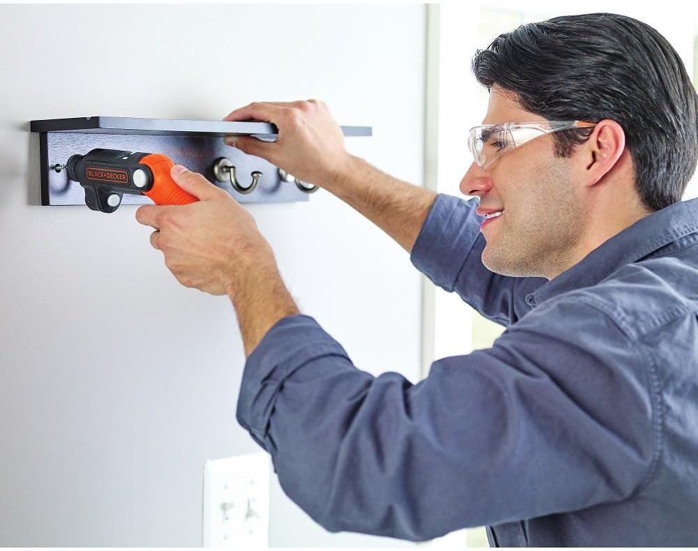 BLACK+DECKER 4V MAX Cordless Screwdriver with LED Light (BDCSFL20C): Home Improvement