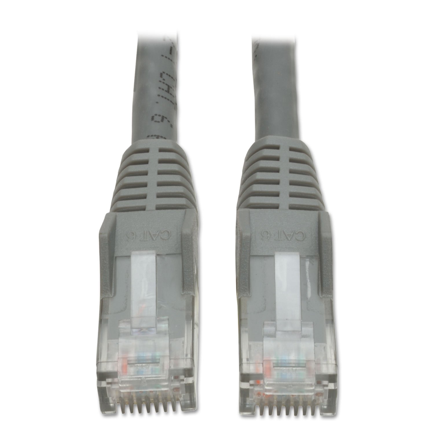 Tripp Lite N201-010 RJ45 Male to Male Cat6 Gigabit Snagless Molded Patch Cable - Grey