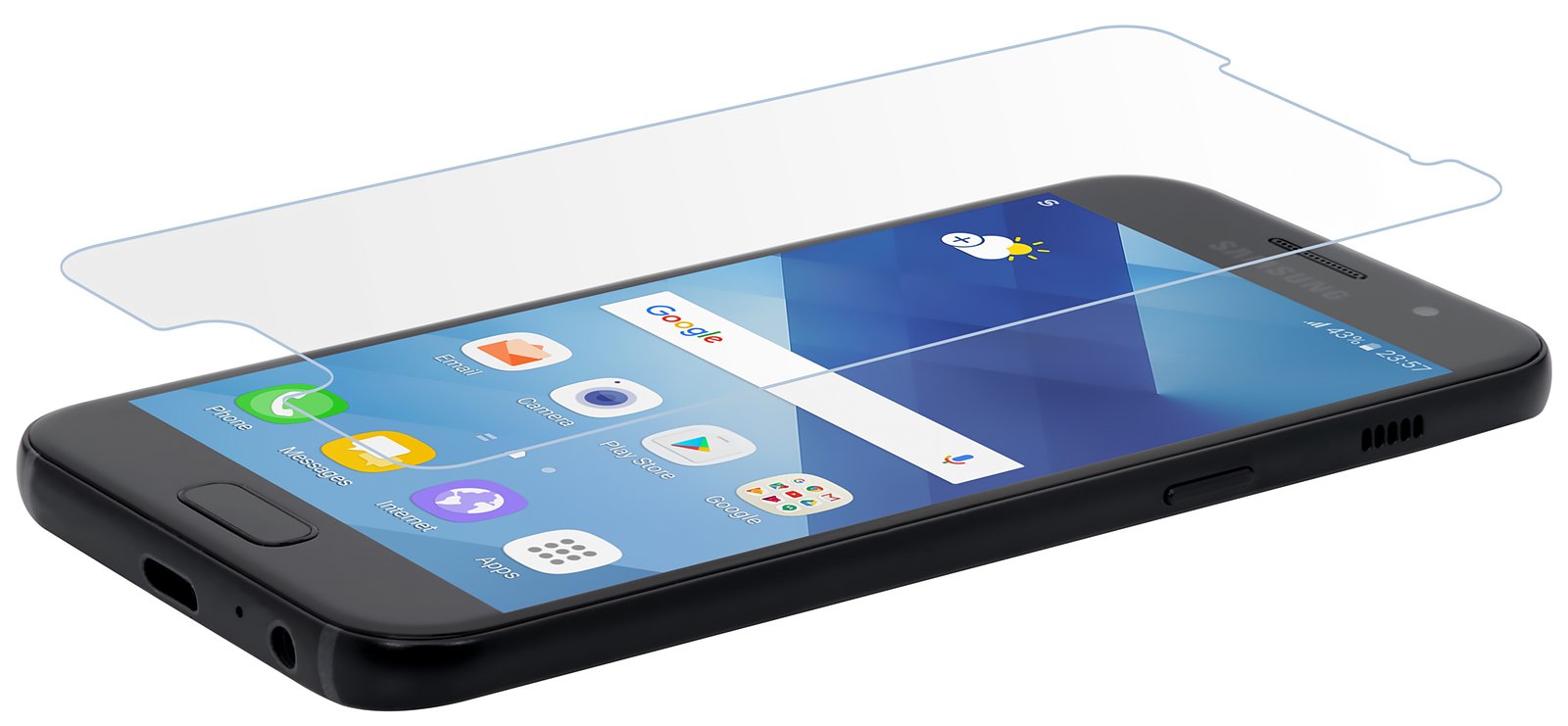 StilGut Samsung Galaxy A3 (2017) Screen Protector, Tempered Glass for Samsung Galaxy A3 (2017) with Full Screen Coverage, Anti-Scratch, Most Durable and Ultra Clear