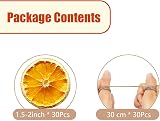 Fox·Bunny 30Pcs Dried Orange Slices with Hemp Rope Christmas Wreath Making view 2