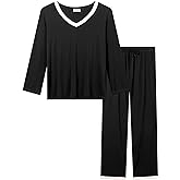 Joyaria Women's Bamboo Viscose Pajamas Set - Cooling Moisture-Wicking Sleepwear for Night Sweats, Soft Lightweight (S-XXL)