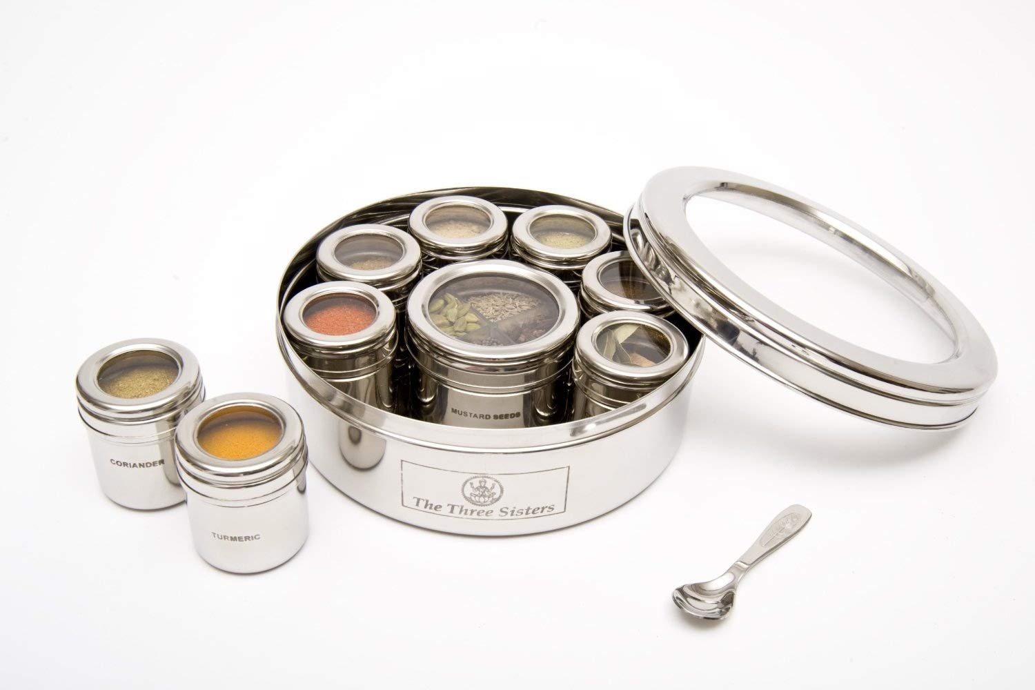 The Three Sisters The Three Sisters Stainless Steel Masala Dabba