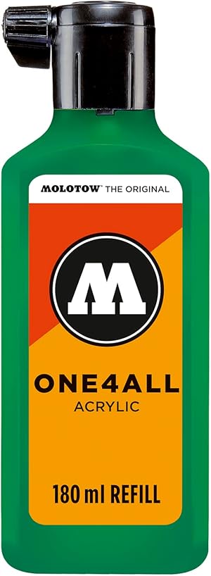 Molotow ONE4ALL Refill Acryl, Farbe 235 türkis 180 ml, Nachfülltinte für Permanentmarker
