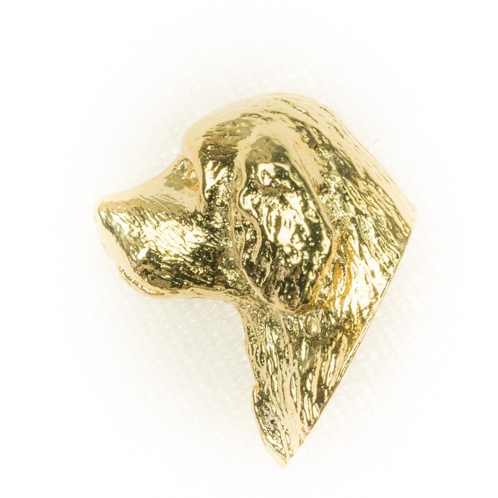 DOG ARTS JP CLUMBER SPANIEL Made in U.K Artistic Style Dog Clutch Lapel Pin Collection 22ct Gold Plated