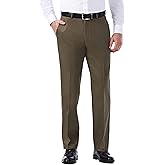 Haggar Men's Premium No Iron Khaki Classic Fit Flat Front Casual Pant (Regular and Big & Tall Sizes)