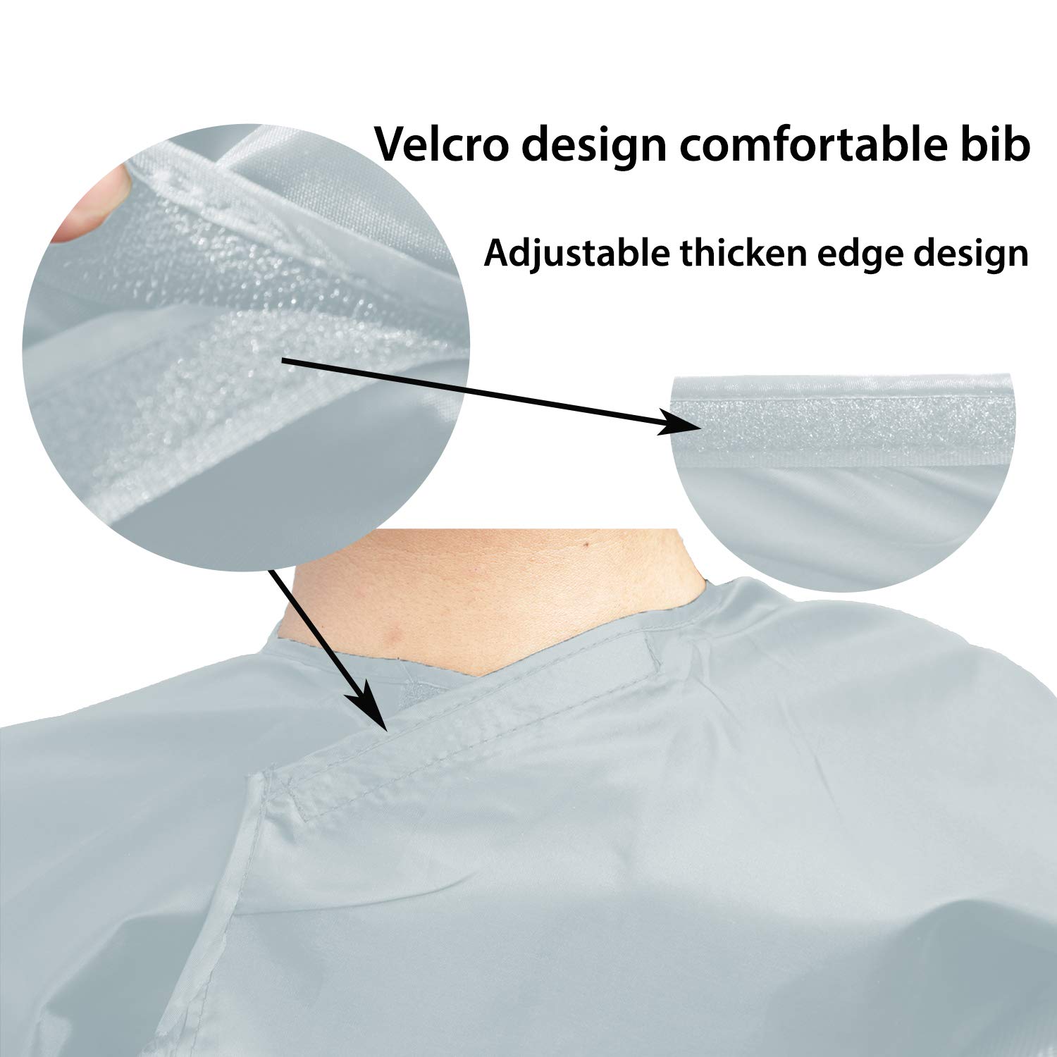 Love Story Professional Polyester Barber Cape, Salon Cape for Hair cutting, Hair Coloring, Hairdressing, Grey Household: Beauty