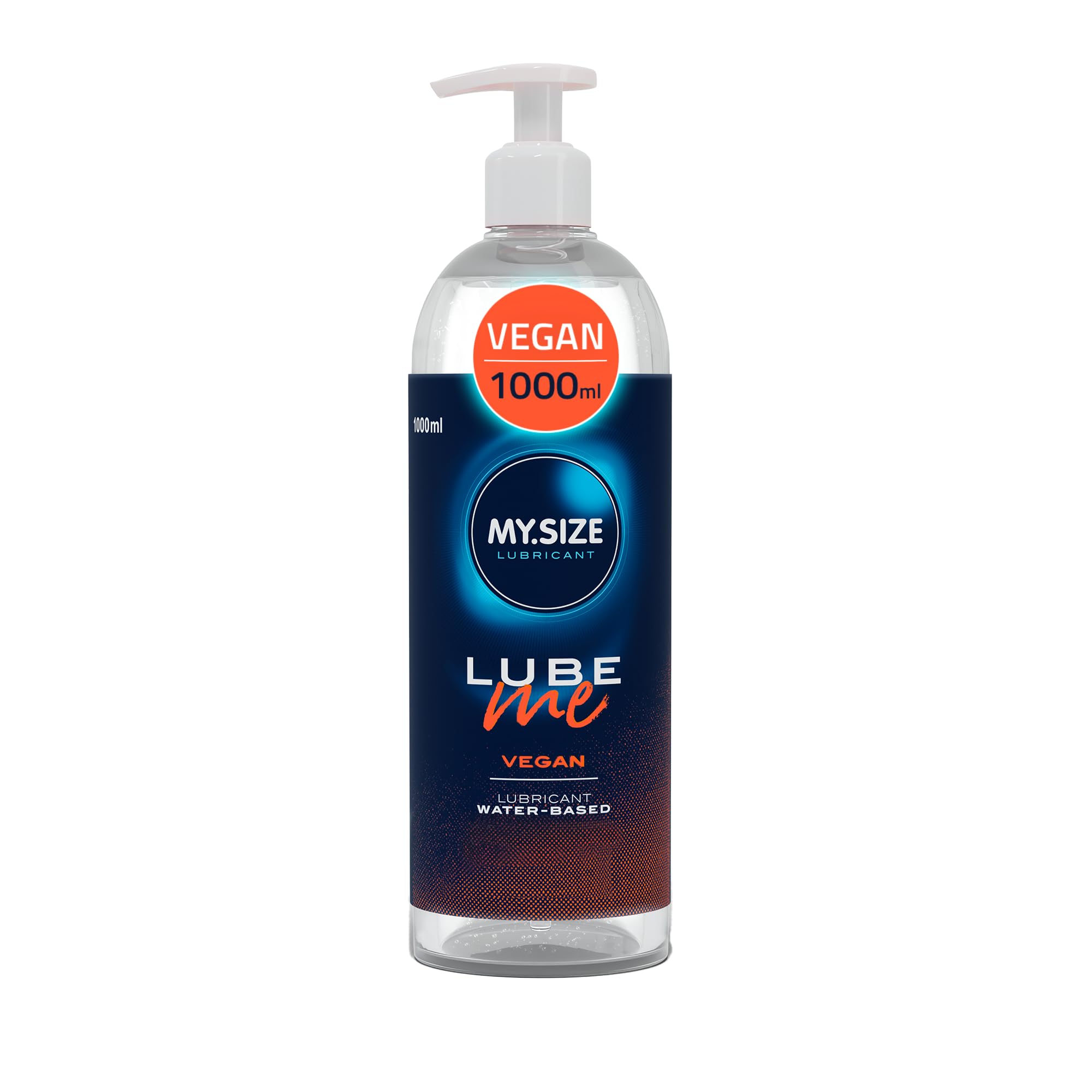 MY.SIZE Lube Me Premium Lubricant Vegan 1000 ml I Lubricant Without Animal Ingredients I Water Based Lubricant Gel I Lubricant Gel Suitable for Toys & Latex Condoms I Water Based Lubrication