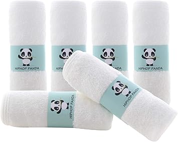 Gant De Toilette Pour Bebe En Bambou Biologique Hypoallergenique 2 Couches Ultra Doux Absorbant Serviette De