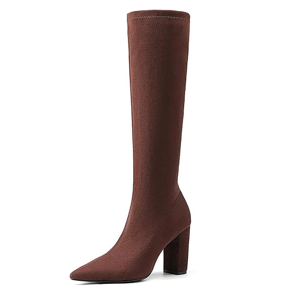 NEWBELLA WOMEN’S SUEDE KNEE HIGH BOOTS – COMFORTABLE...