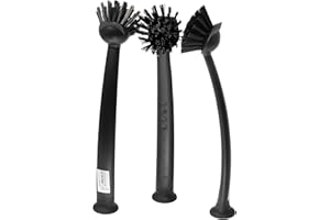 IKEA RINNIG Dish Brush Dark Grey - Set of 3