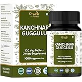 ORGANIC SPREE Kanchnar Guggulu 120 Tablets - Supports Detox and Lymphatic Health* - Ayurvedic Formulation - Certified and Vegetarian