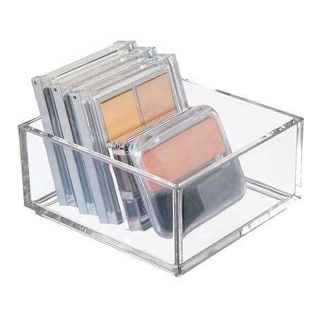 Amazon Com Mdesign Small Plastic Makeup Organizer For Bathroom