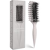 Curly Hair Brush Candybrush Curl Defining Brush for Detangling Shaping and Defining Curls for Women, Men, Wet &amp; Dry Hair (Beige)