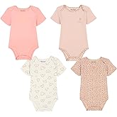Juicy Couture baby-girls 4 Pack Bodysuits