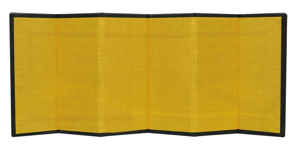 フォーカート かわいい 手作り ガラス細工 6曲 金屏風 無地商品画像