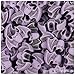 BeadTin Lilac Antique 25mm Bat Plastic Pony Beads (24pcs)